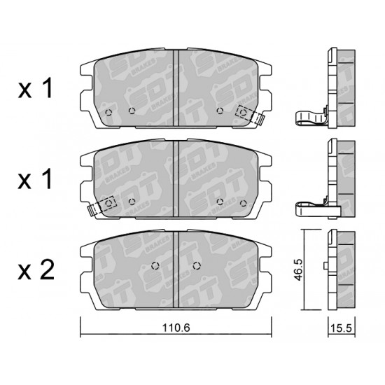 Klocki Galfer/SDT Brakes High Performance S-50 2103200