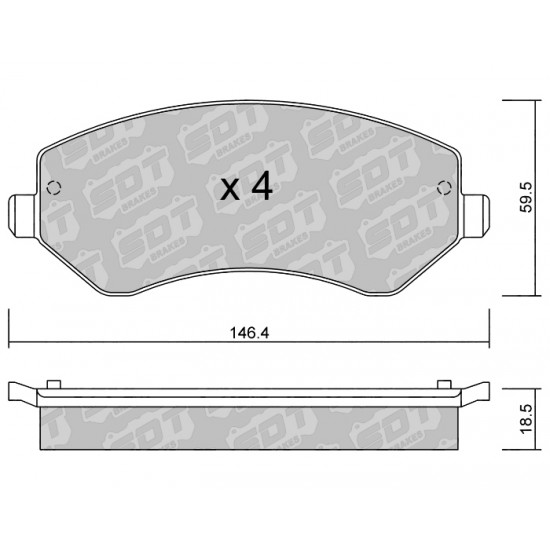 Klocki Galfer/SDT Brakes High Performance S-50 2104900