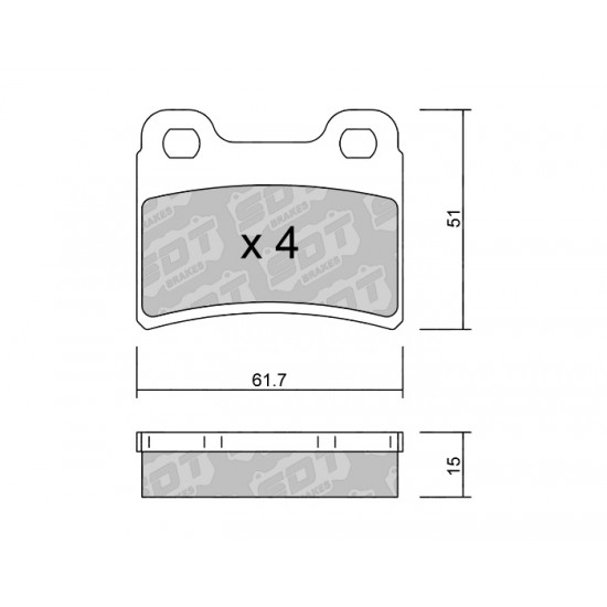 Klocki Galfer/SDT Brakes High Performance S-50 2106000