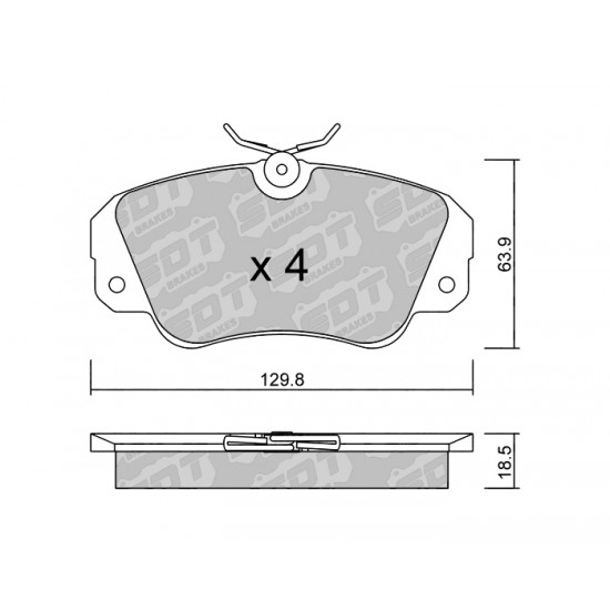 Klocki Galfer/SDT Brakes High Performance S-50 - Opel Omega B przód