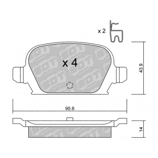 Klocki Galfer/SDT Brakes High Performance S-50 2106600