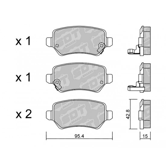 Klocki Galfer/SDT Brakes High Performance S-50 2106700