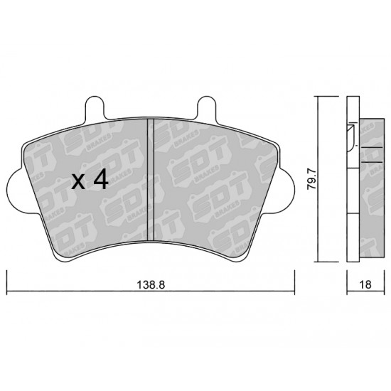 Klocki Galfer/SDT Brakes High Performance S-50 2107000