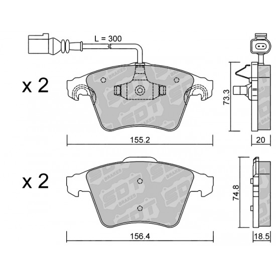 Klocki Galfer/SDT Brakes High Performance S-50 2107602