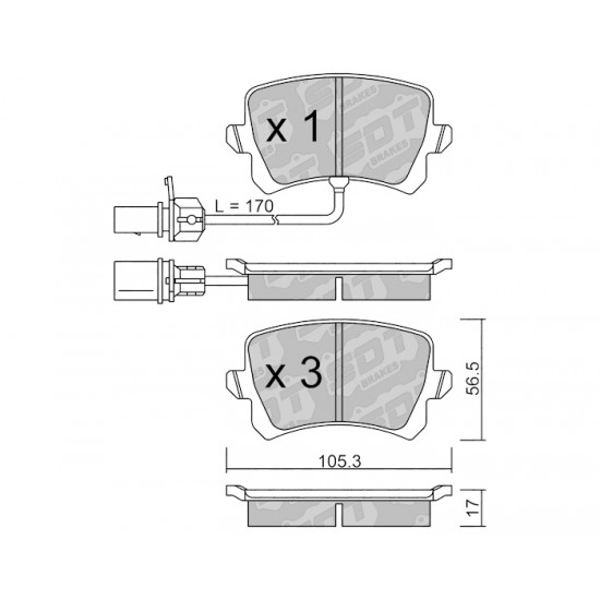 Klocki Galfer/SDT Brakes High Performance S-50 2107703