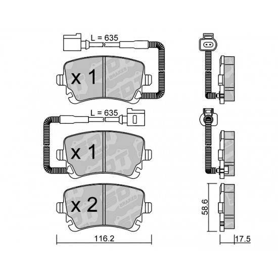 Klocki Galfer/SDT Brakes High Performance S-50 2107801