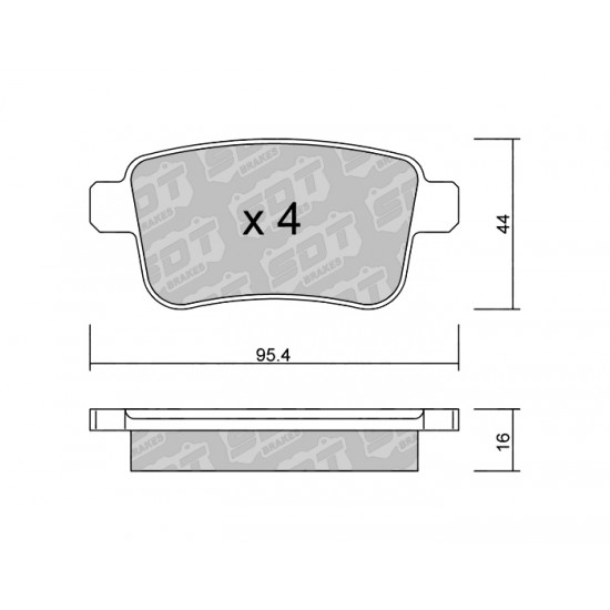 Klocki Galfer/SDT Brakes High Performance S-50 2130900