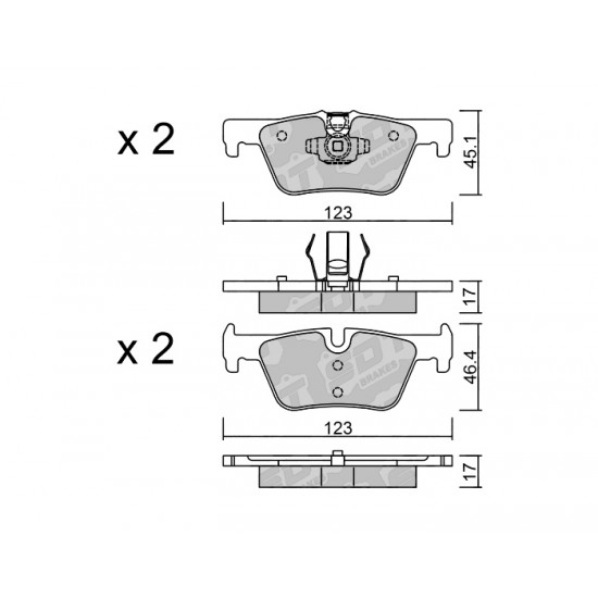 Klocki Galfer/SDT Brakes High Performance S-50 - BMW 4 (F32) tył