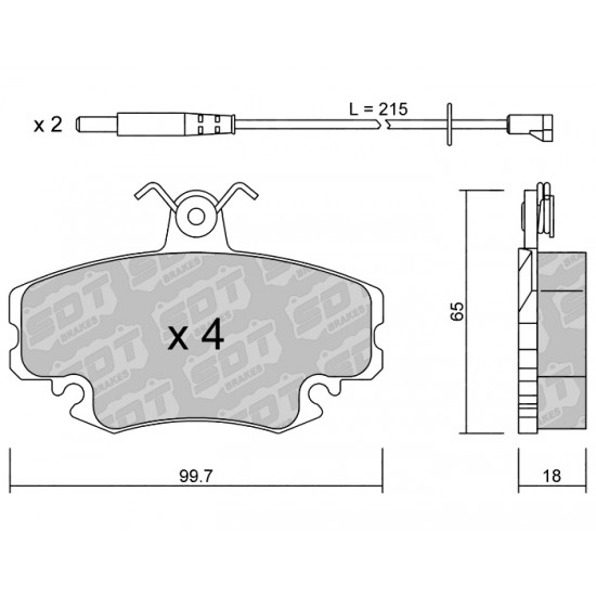 Klocki Galfer/SDT Brakes High Performance S-50 2133801