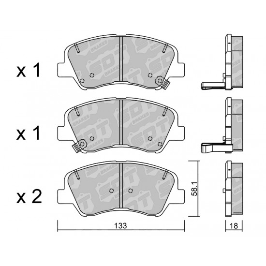 Klocki Galfer/SDT Brakes High Performance S-50 2134100