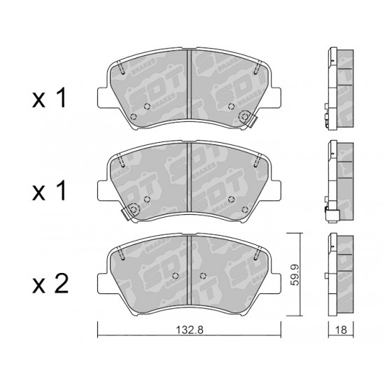 Klocki Galfer/SDT Brakes High Performance S-50 2134200