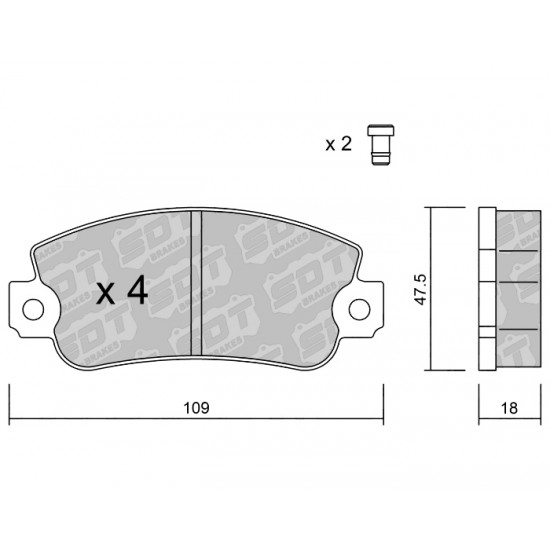 Klocki Galfer/SDT Brakes High Performance S-50 2134800