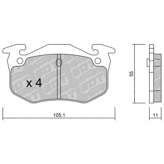 Klocki Galfer/SDT Brakes High Performance S-50 2135501