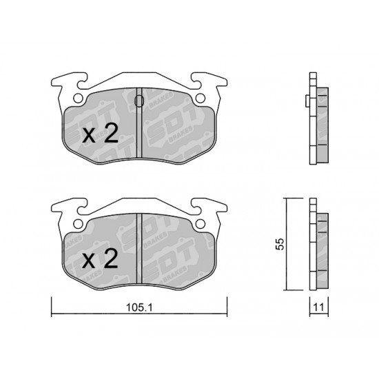 Klocki Galfer/SDT Brakes High Performance S-50 2135502