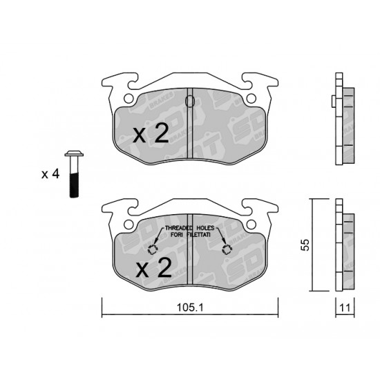 Klocki Galfer/SDT Brakes High Performance S-50 2135503