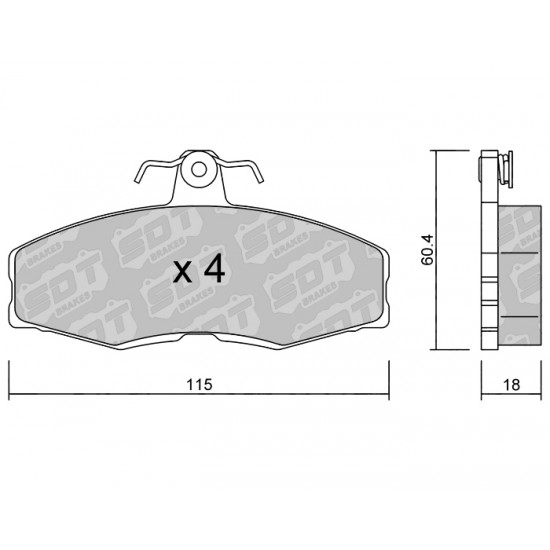 Klocki Galfer/SDT Brakes High Performance S-50 2135700