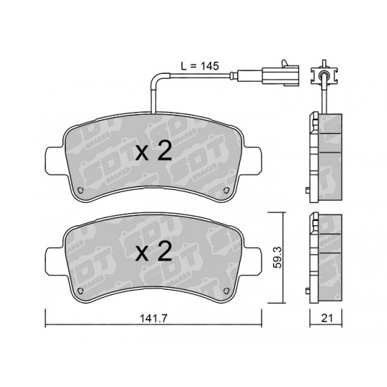 Klocki Galfer/SDT Brakes High Performance S-50 2136200