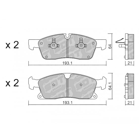 Klocki Galfer/SDT Brakes High Performance S-50 2136301