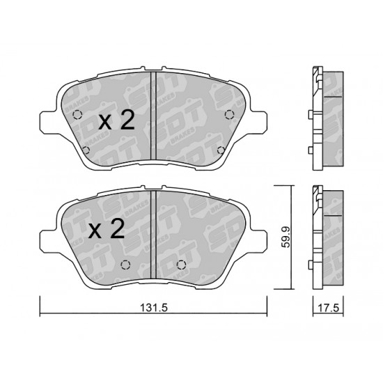 Klocki Galfer/SDT Brakes High Performance S-50 2136800