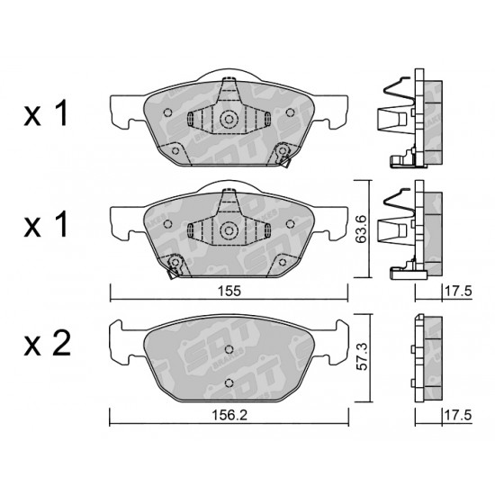 Klocki Galfer/SDT Brakes High Performance S-50 2137400