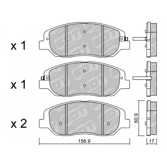 Klocki Galfer/SDT Brakes High Performance S-50 2137600