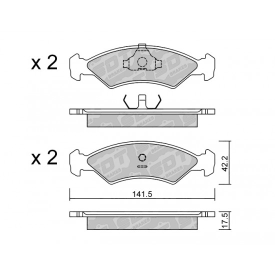 Klocki Galfer/SDT Brakes High Performance S-50 2138800