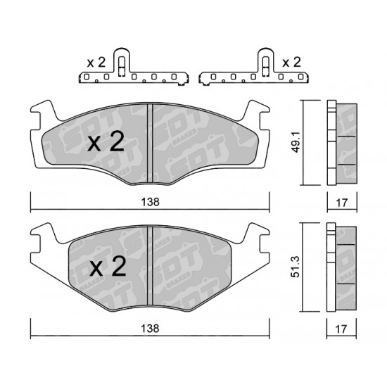 Klocki Galfer/SDT Brakes High Performance S-50 2138901