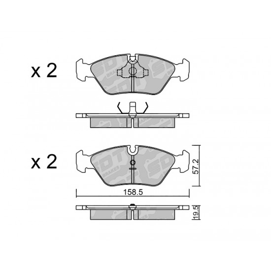 Klocki Galfer/SDT Brakes High Performance S-50 2139100