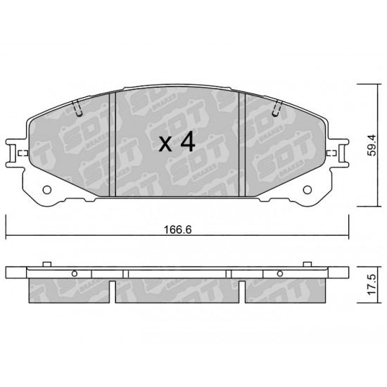 Klocki Galfer/SDT Brakes High Performance S-50 2139200