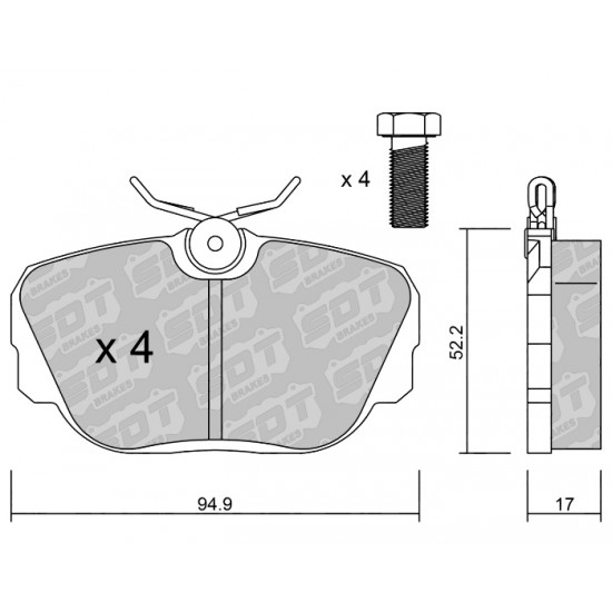 Klocki Galfer/SDT Brakes High Performance S-50 2139501