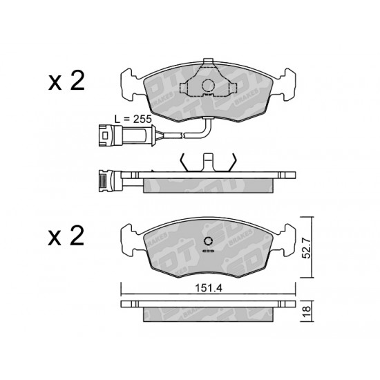 Klocki Galfer/SDT Brakes High Performance S-50 2141700