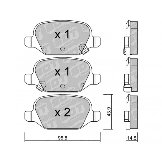 Klocki Galfer/SDT Brakes High Performance S-50 2141905