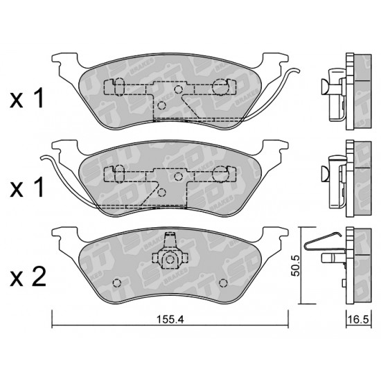 Klocki Galfer/SDT Brakes High Performance S-50 2142500