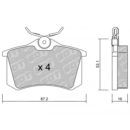 Klocki Galfer/SDT Brakes High Performance S-50 2144703