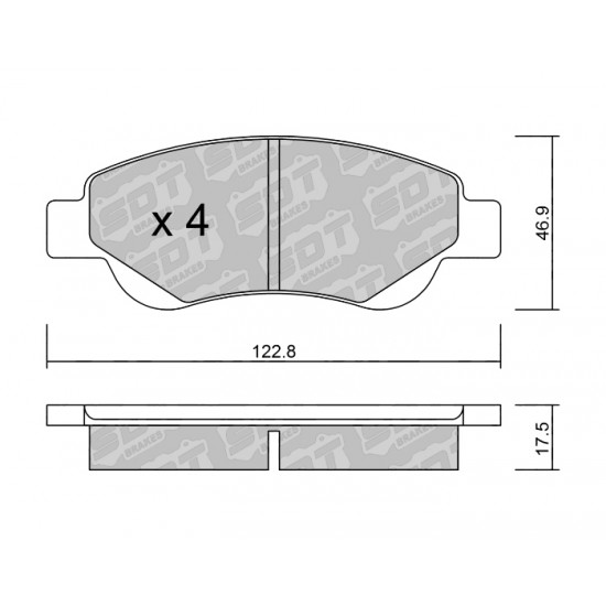 Klocki Galfer/SDT Brakes High Performance S-50 - Toyota Aygo (AB10) przód