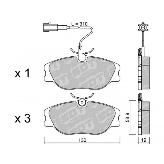 Klocki Galfer/SDT Brakes High Performance S-50 2145103