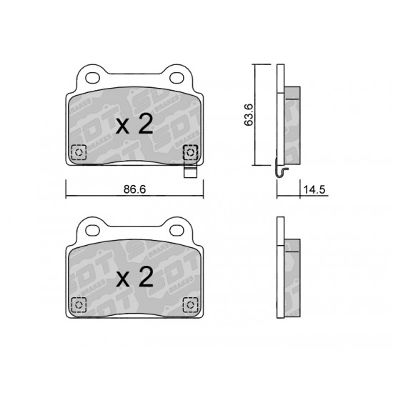 Klocki Galfer/SDT Brakes High Performance S-50 2145700