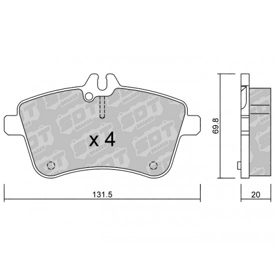 Klocki Galfer/SDT Brakes High Performance S-50 2147000