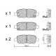 Klocki Galfer/SDT Brakes High Performance S-50 - Nissan Juke Nismo RS (F15) tył