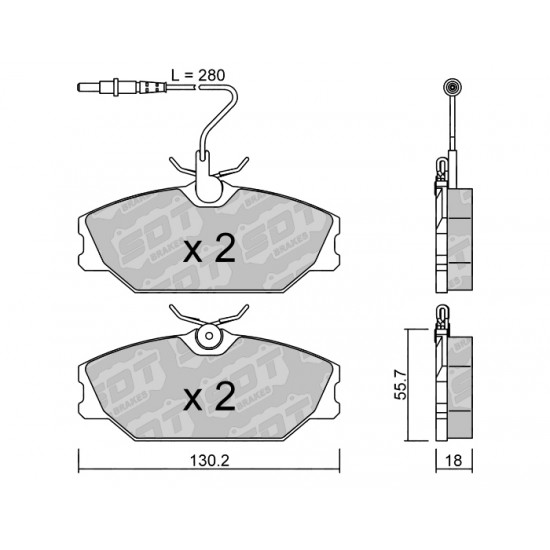 Klocki Galfer/SDT Brakes High Performance S-50 2148700