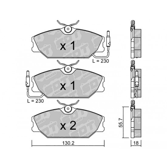 Klocki Galfer/SDT Brakes High Performance S-50 2148701