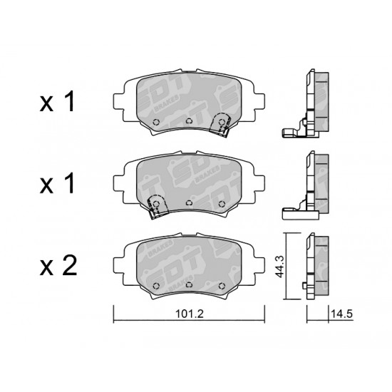 Klocki Galfer/SDT Brakes High Performance S-50 2148900