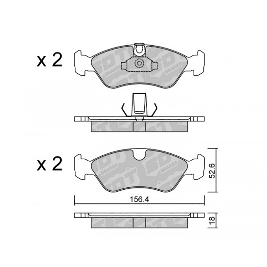 Klocki Galfer/SDT Brakes High Performance S-50 2149600