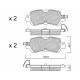 Klocki Galfer/SDT Brakes High Performance S-50 - Mazda CX-5 (KE) tył