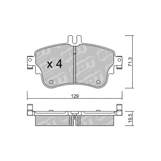 Klocki Galfer/SDT Brakes High Performance S-50 2150000