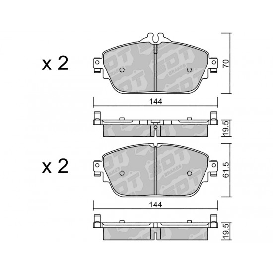 Klocki Galfer/SDT Brakes High Performance S-50 2150500