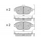 Klocki Galfer/SDT Brakes High Performance S-50 2150500