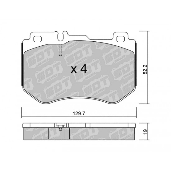 Klocki Galfer/SDT Brakes High Performance S-50 - Mercedes C (W205) przód