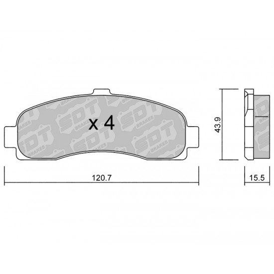 Klocki Galfer/SDT Brakes High Performance S-50 2151200