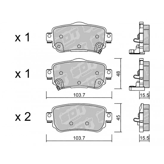 Klocki Galfer/SDT Brakes High Performance S-50 2152100